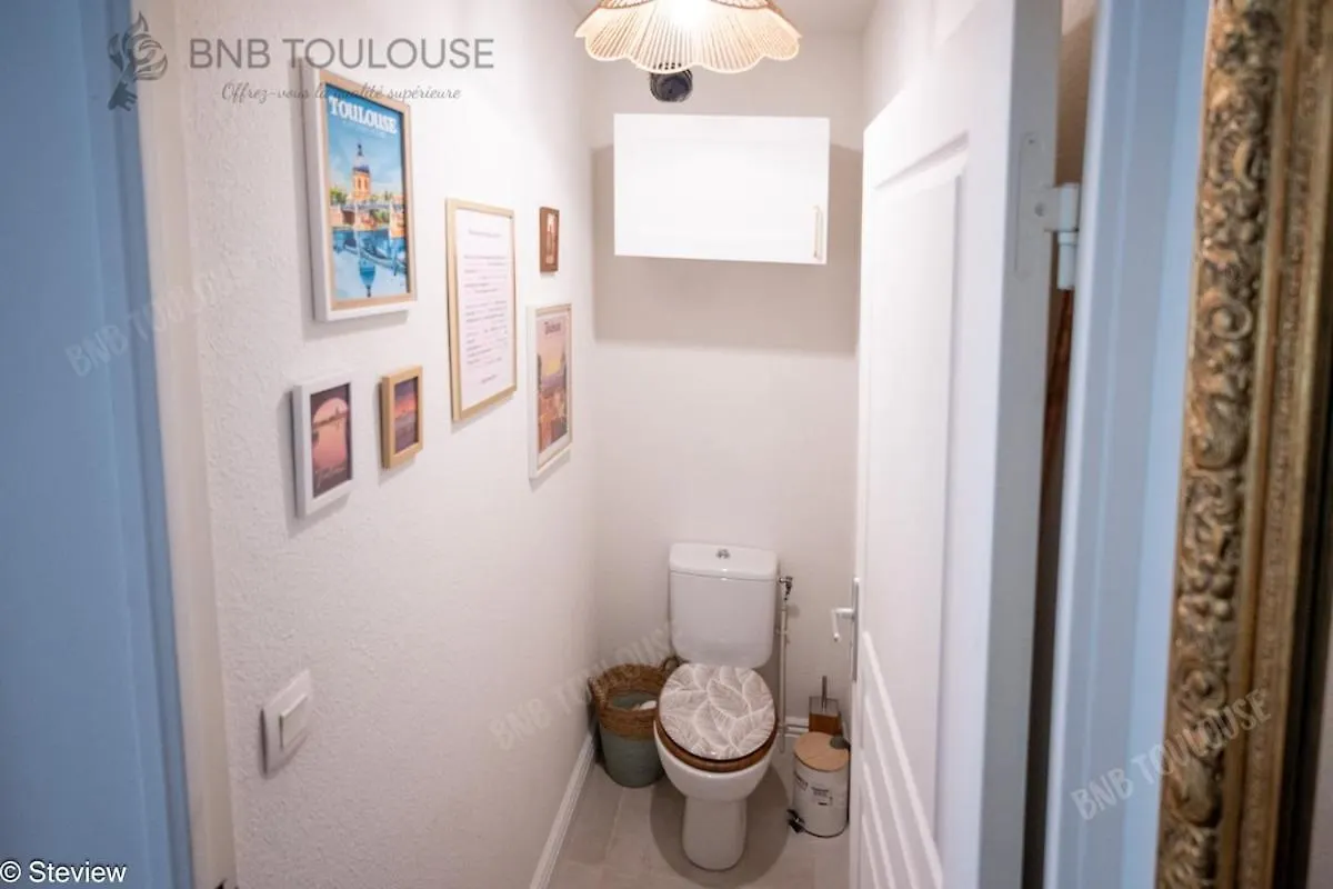 Appartement Bnb Toulouse - Le Chic Castel'Nid - Clim - Parking - Terrasse - Wifi Castelnau-dʼEstrétefonds