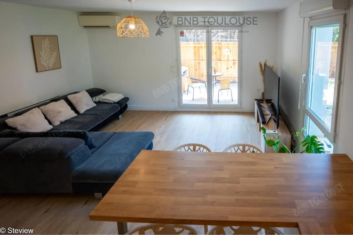 Appartement Bnb Toulouse - Le Chic Castel'Nid - Clim - Parking - Terrasse - Wifi Castelnau-dʼEstrétefonds Frankrijk
