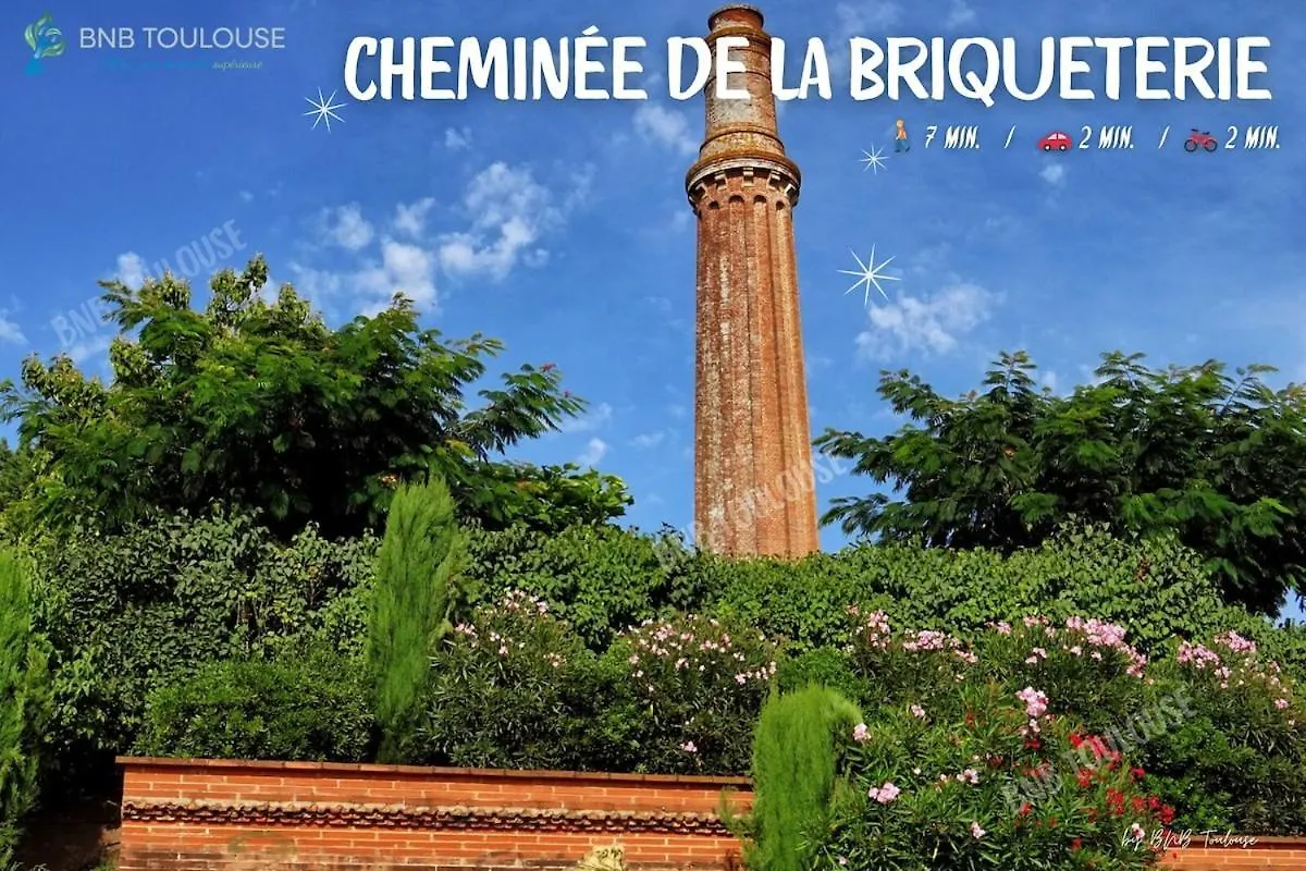 Bnb Toulouse - Le Chic Castel'Nid - Clim - Parking - Terrasse - Wifi Castelnau-dʼEstrétefonds Appartement