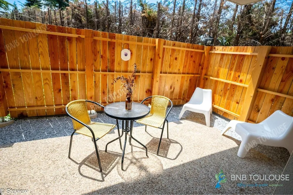 Bnb Toulouse - Le Chic Castel'Nid - Clim - Parking - Terrasse - Wifi Castelnau-dʼEstrétefonds Appartement